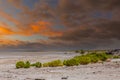 Sunset Halligan Bay on Kati Thanda Ã¢â¬â Lake Eyre in the Outback of South Australia